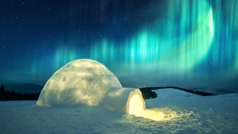 Construire un igloo : réguler la température intérieure entre chaud et froid