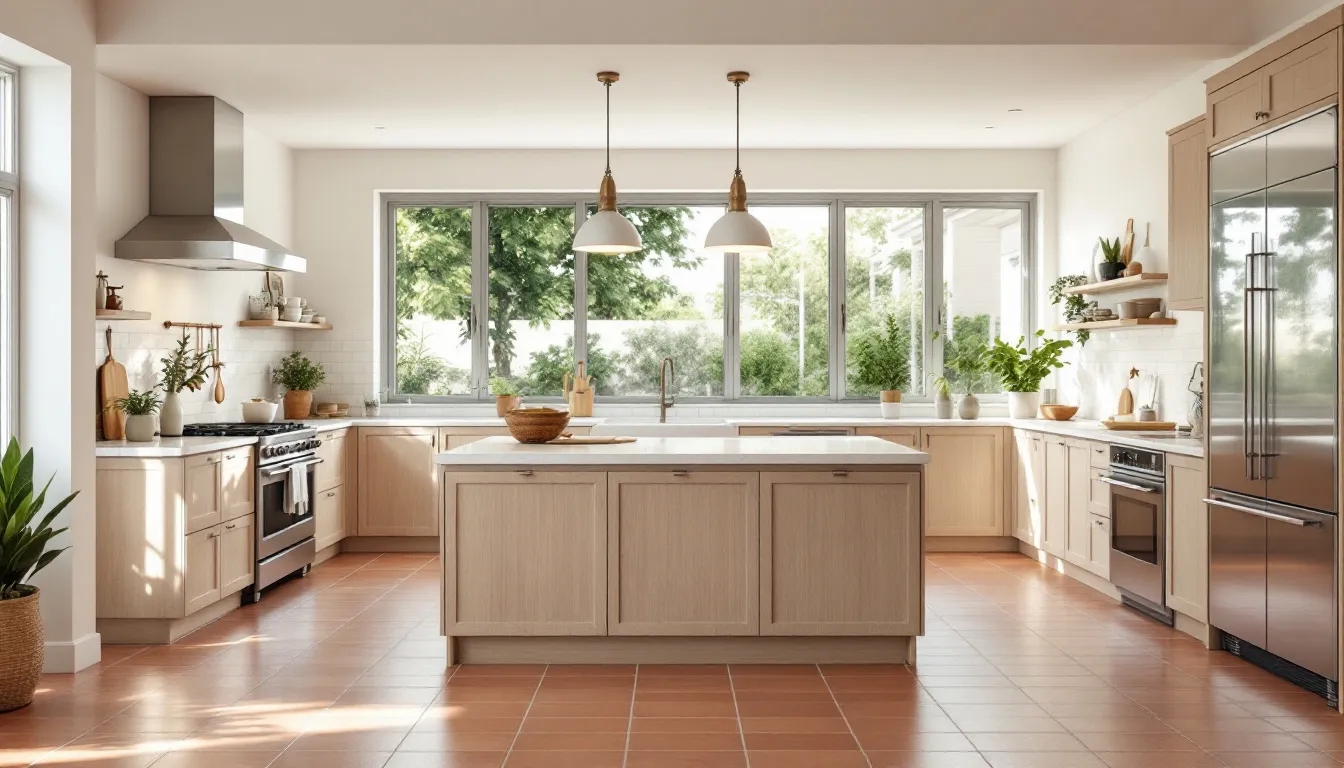Cuisine avec des tomettes anciennes : un charme intemporel pour votre intérieur