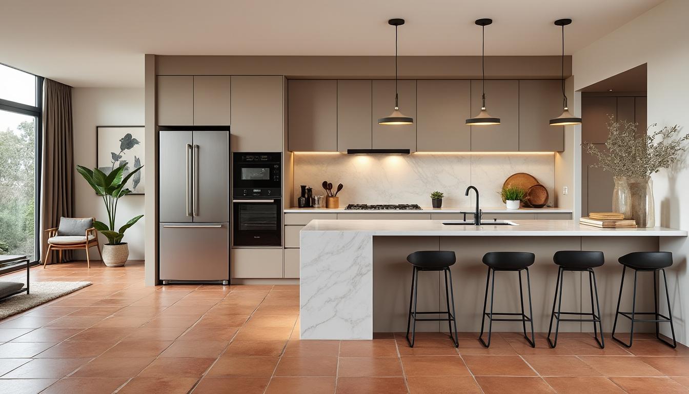 découvrez comment une cuisine moderne associée à un sol en tomette peut sublimer votre intérieur, alliant charme traditionnel et design contemporain pour un espace à la fois chaleureux et tendance.