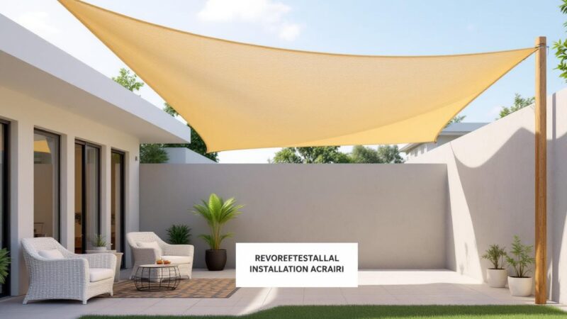 Les erreurs courantes lors de l’installation de voiles d’ombrage rectangulaires