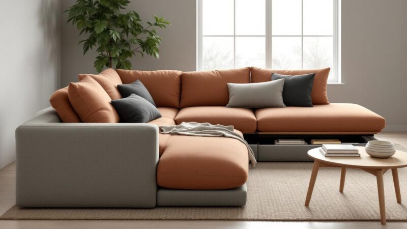 Les tendances actuelles des canapés d’angle convertibles avec coffre en 2026