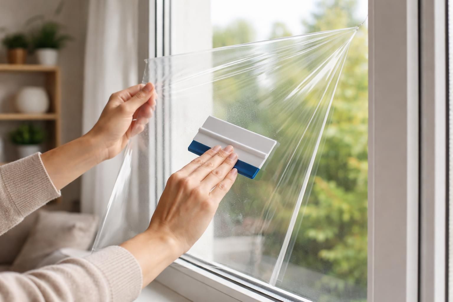 Film anti-froid pour fenêtre : bien le poser sans bulles