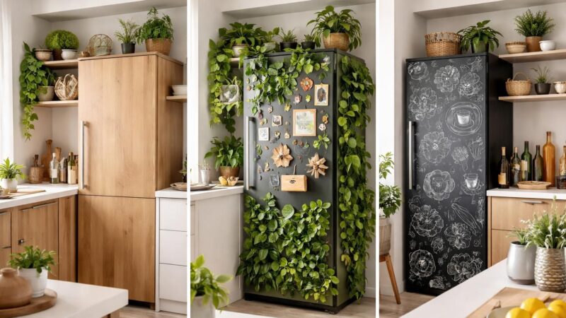 Comment décorer un frigo : nos idées créatives pour camoufler l&rsquo;électro