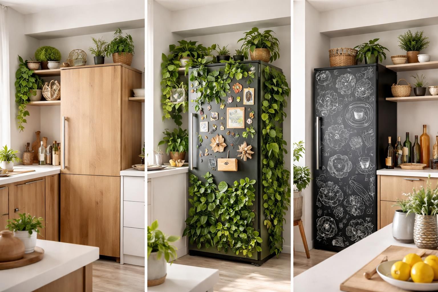 Comment décorer un frigo : nos idées créatives pour camoufler l&rsquo;électro