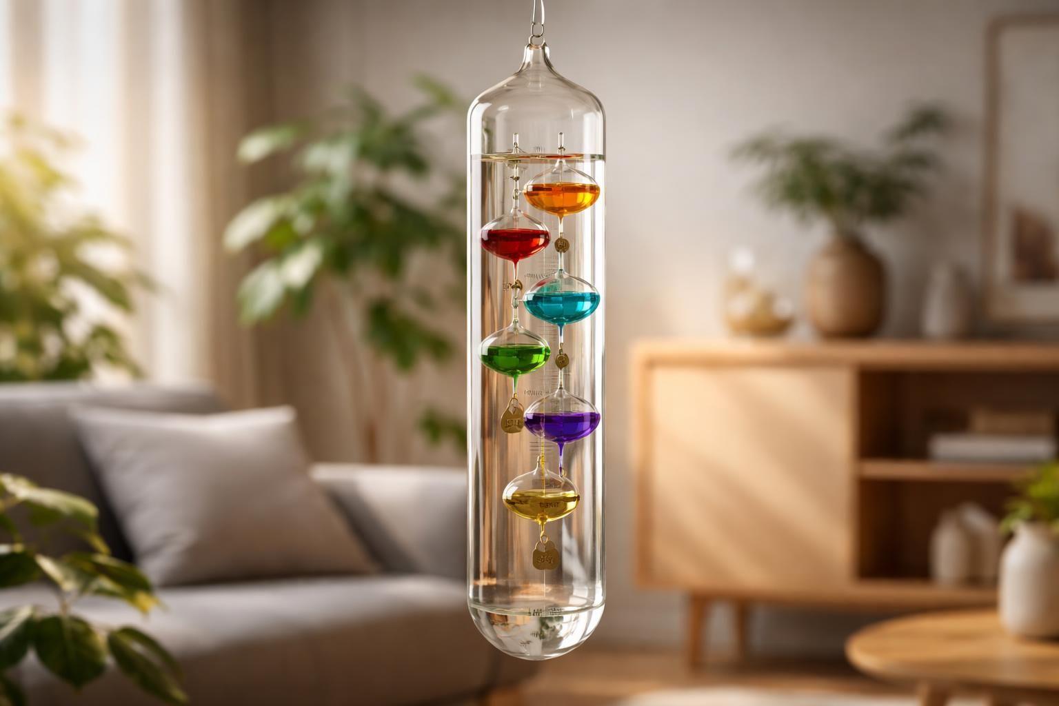 Comment fonctionne un thermomètre à bulles de Galilée pour votre décoration ?