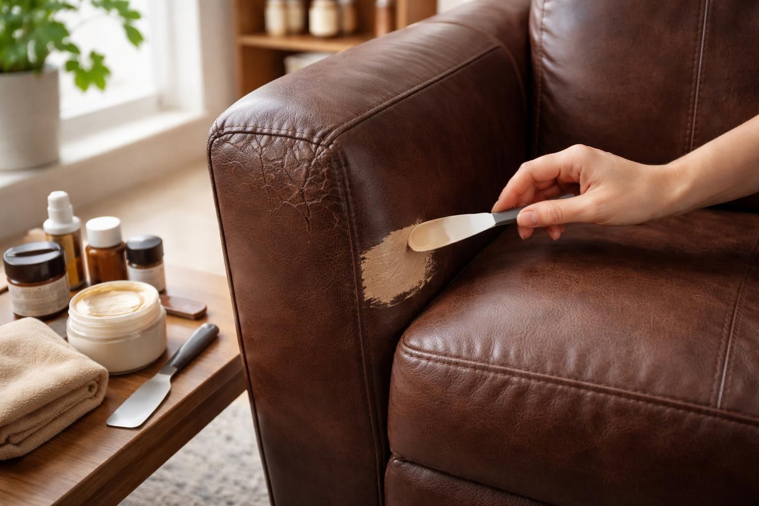 Comment réparer un fauteuil en simili cuir abîmé ou craquelé facilement