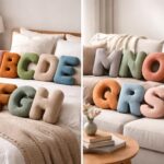 découvrez nos coussins en forme de lettre pour personnaliser votre lit ou canapé avec style et originalité. ajoutez une touche unique à votre décoration intérieure.
