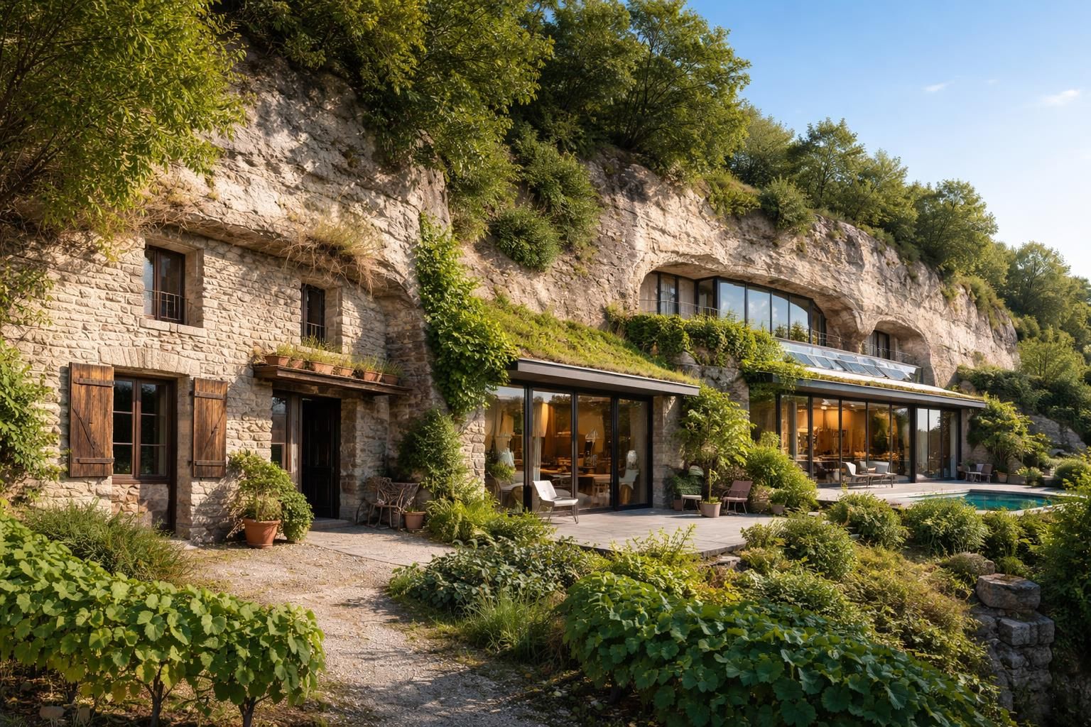 De l&rsquo;artisanat à la modernité : l&rsquo;évolution des maisons troglodytes en France
