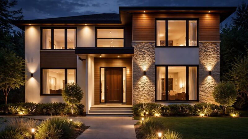 Éclairer une façade de maison : nos conseils pour une mise en lumière pro