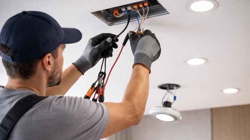 Installer des spots LED au plafond : le guide de branchement et d&rsquo;encastrement