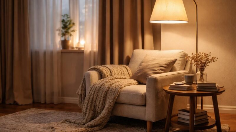 Lampe sur pied pour chambre : quel éclairage pour un coin lecture douillet