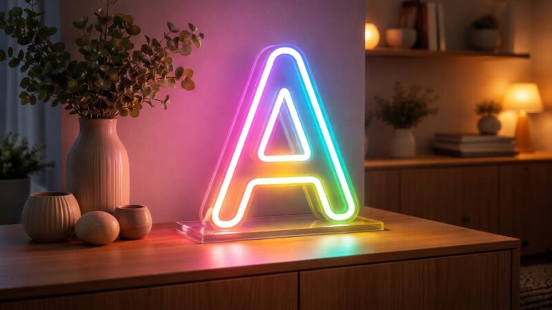 Néon lettre : la tendance lumineuse pour personnaliser votre décoration