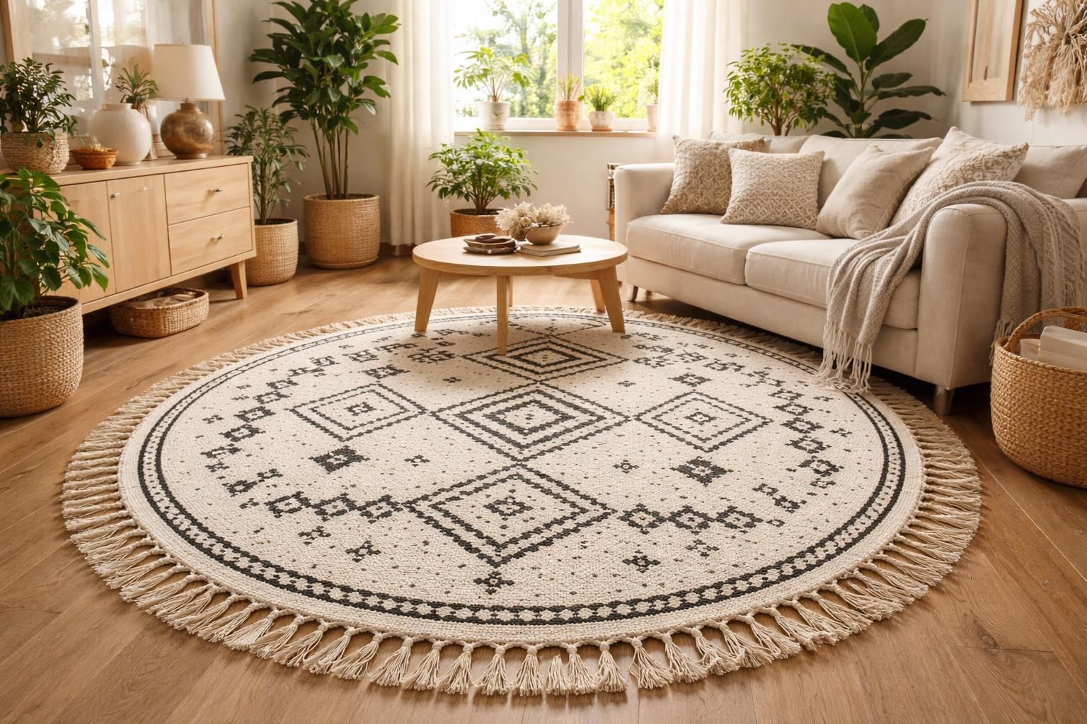 Où trouver un tapis berbère rond pas cher pour une chambre ou un salon ?