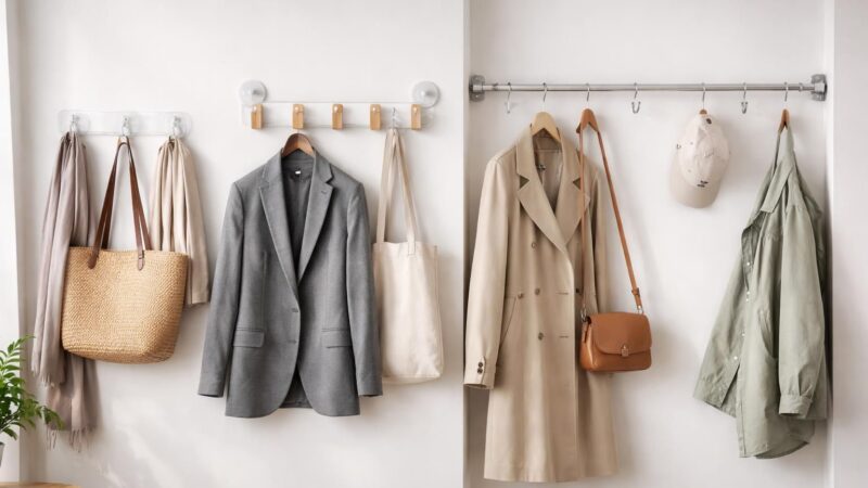 Porte-manteau sans trou : les solutions de fixation sans percer vos murs