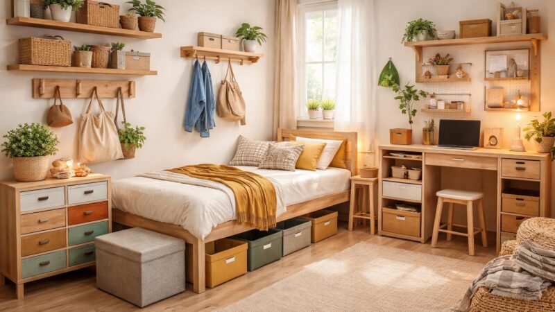 Rangement pas cher pour la chambre : 10 astuces malignes et esthétiques