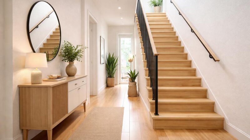 Refaire un couloir avec escalier : nos astuces pour dynamiser ce passage
