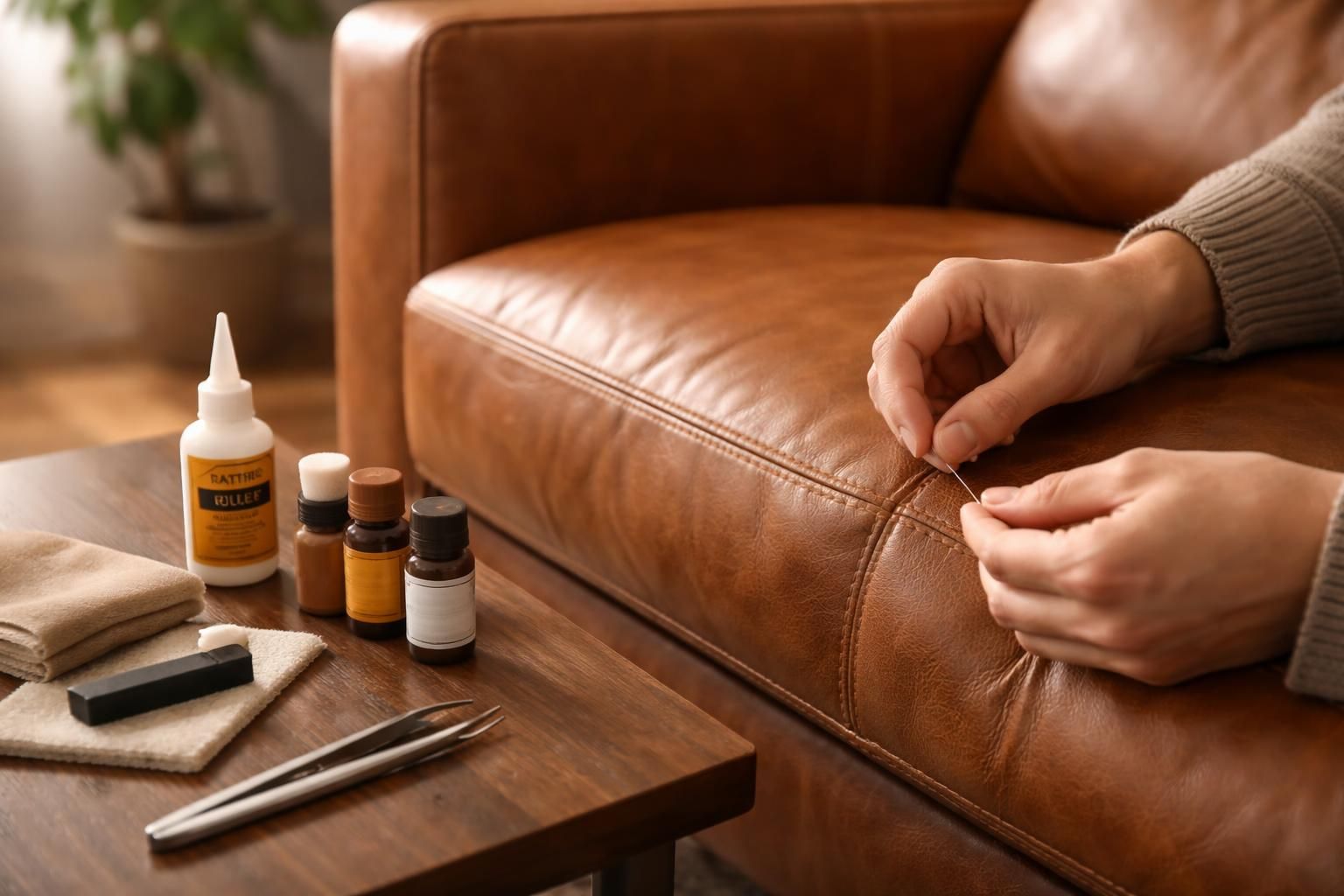 Reprise de couture sur canapé en cuir : nos astuces pour réparer les accrocs