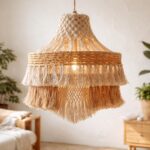 découvrez notre suspension en fibres naturelles, l'accessoire bohème chic idéal pour une ambiance chaleureuse et authentique, à petit prix.