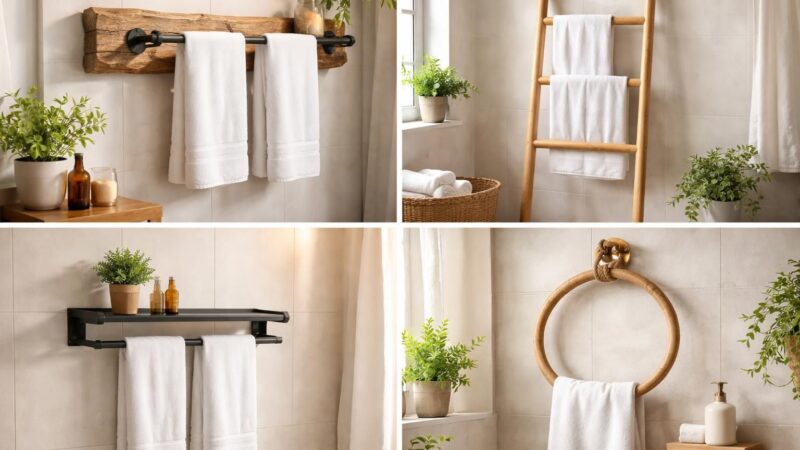 Tuto porte-serviette de salle de bain : des modèles originaux à fabriquer