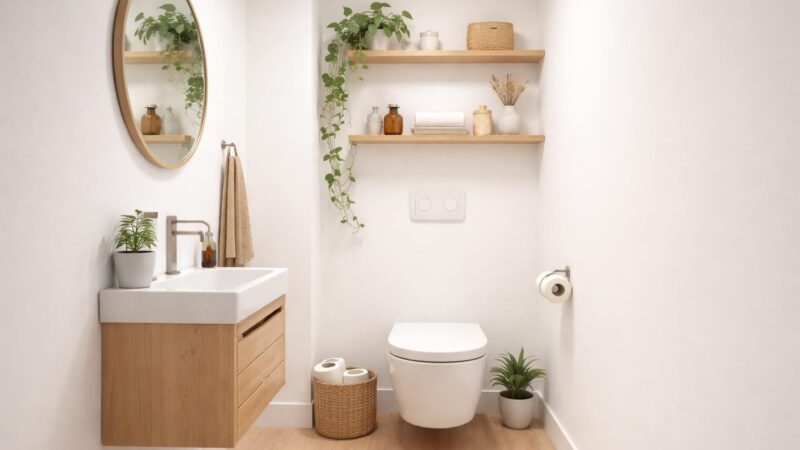 WC style scandinave : nos idées pour des petits coins épurés et boisés