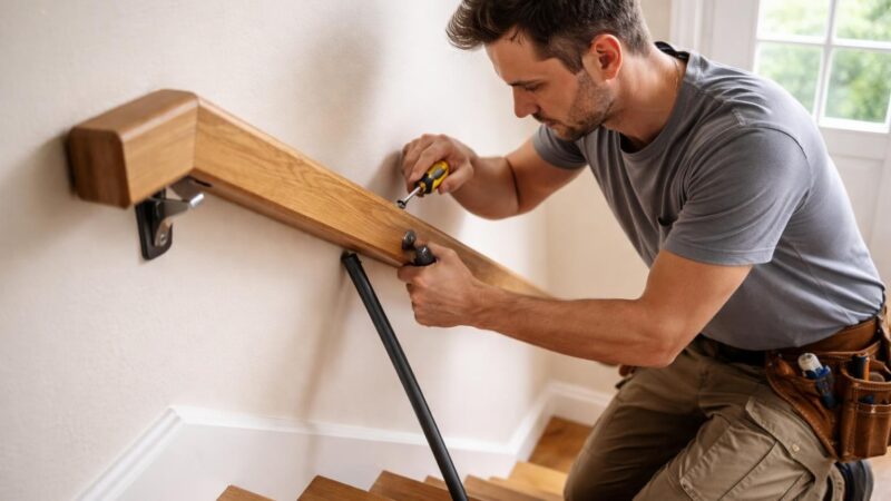 Comment retirer une rampe d&rsquo;escalier en bois sans abîmer les murs ?