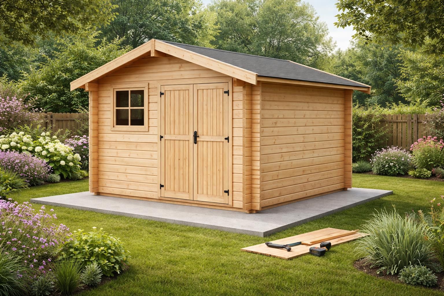 Construire un abri de jardin sans demande de travaux préalable