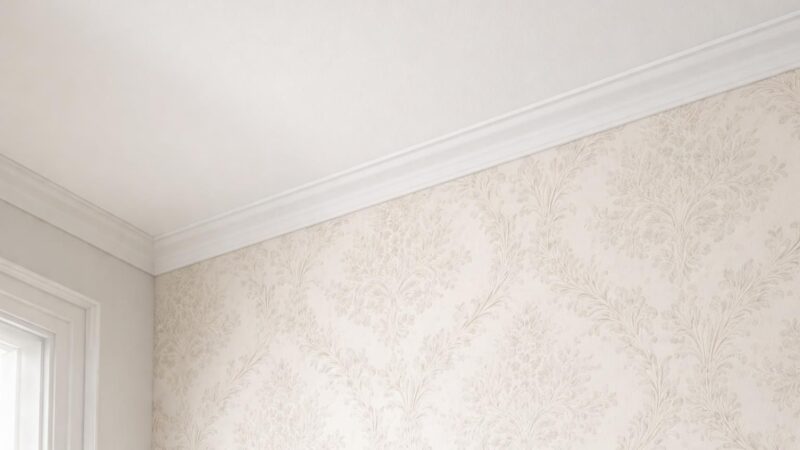 Finition papier peint : réussir le raccord parfait entre le mur et le plafond