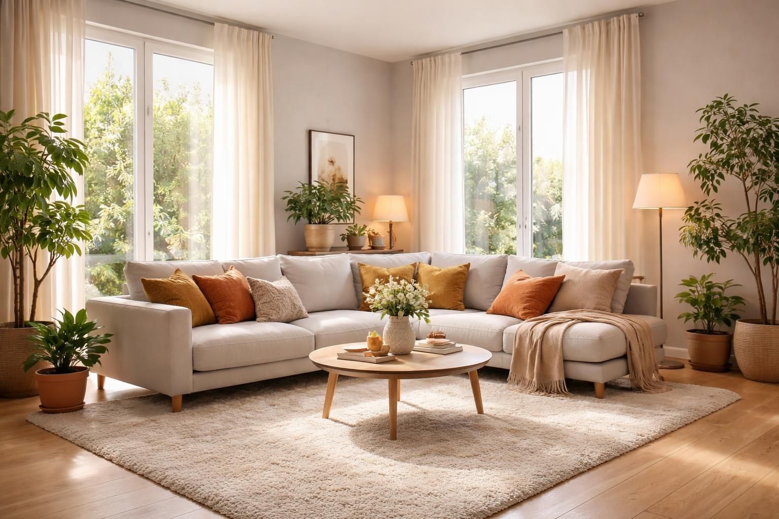 Luminosité : nos astuces pour rendre un salon gris plus lumineux et chaleureux