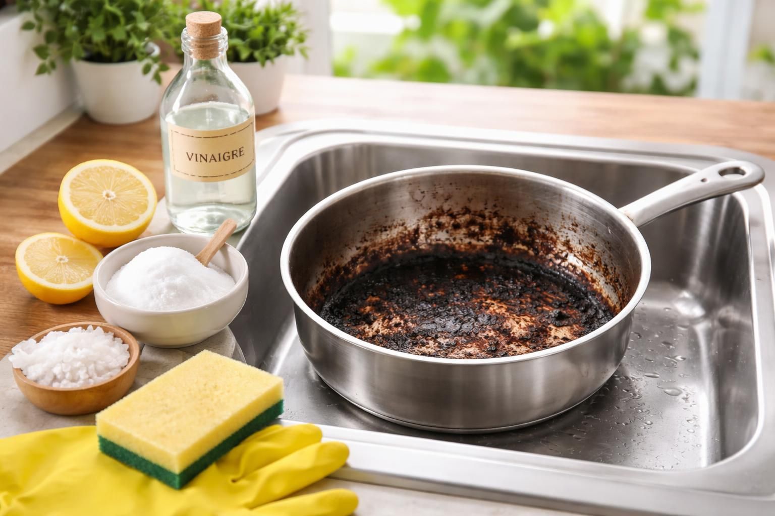 Nettoyer le fond d&rsquo;une casserole brûlée : 4 astuces naturelles d&rsquo;expert