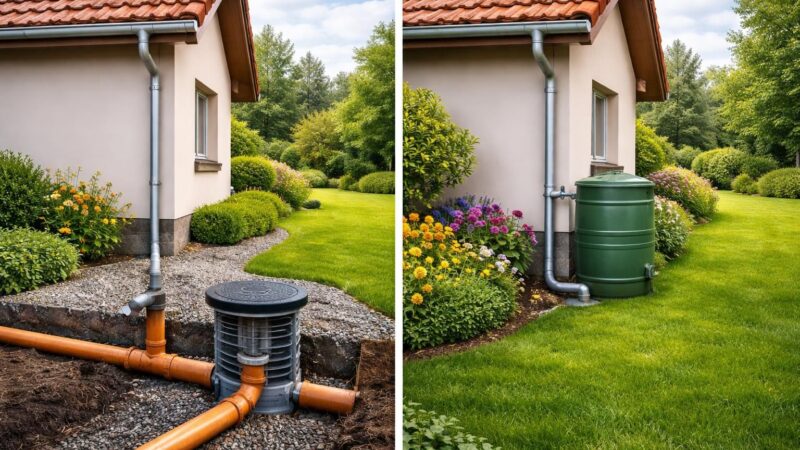 Où vont les eaux pluviales de votre toiture : réseau ou jardin ?