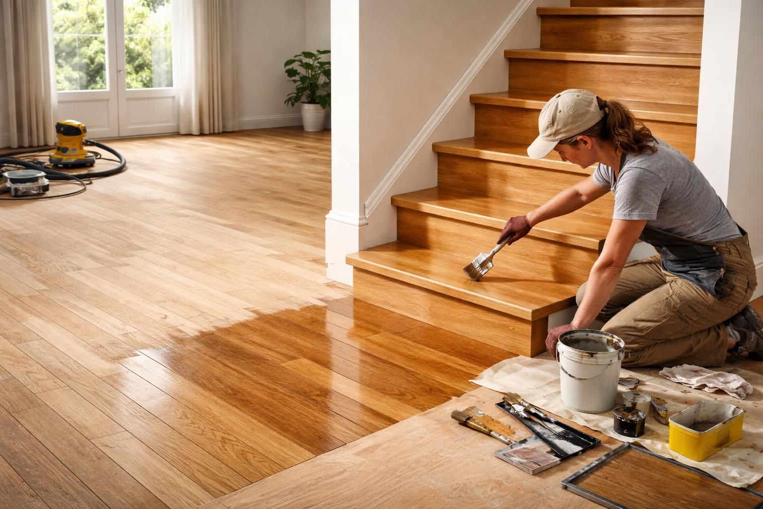 Peinture V33 Rénovation : le test complet pour votre parquet et vos escaliers