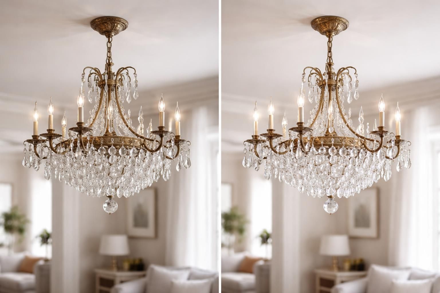 Plafonnier ancien en cristal : comment le nettoyer et le moderniser avec goût