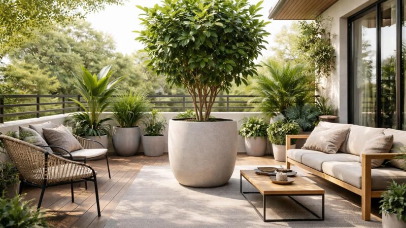 Pot XXL Castorama : comment sublimer vos grandes plantes sur la terrasse