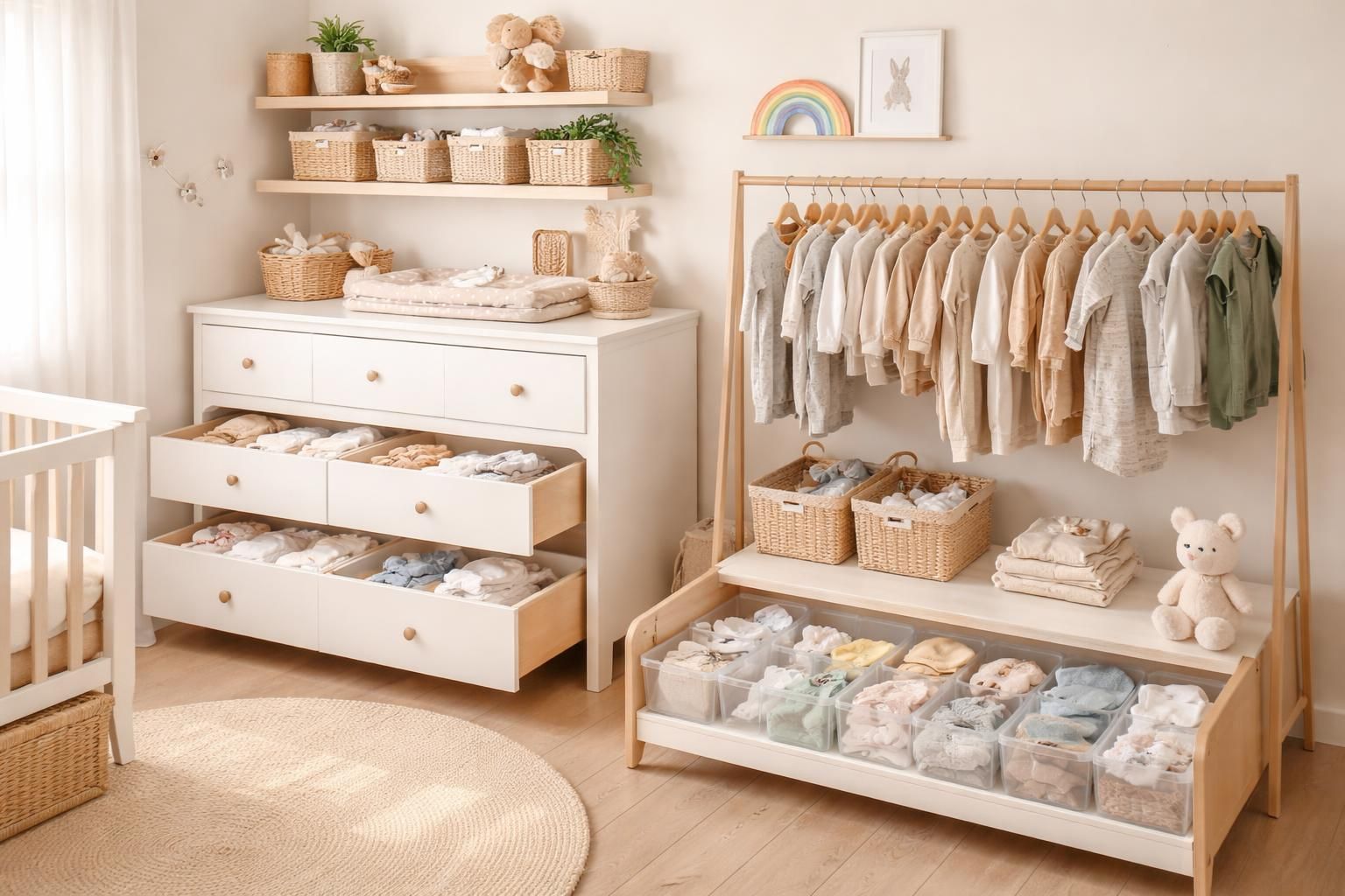 Stocker les vêtements de bébé : nos astuces de rangement pour gagner de la place
