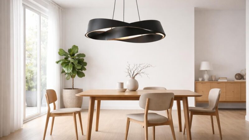 Suspension noire : le luminaire indispensable pour un intérieur au design sobre