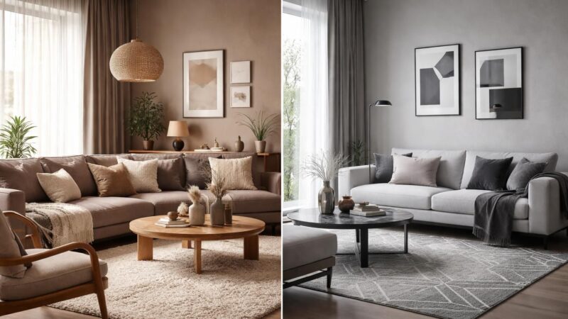 Taupe ou gris : comment choisir la couleur de base de votre décoration ?