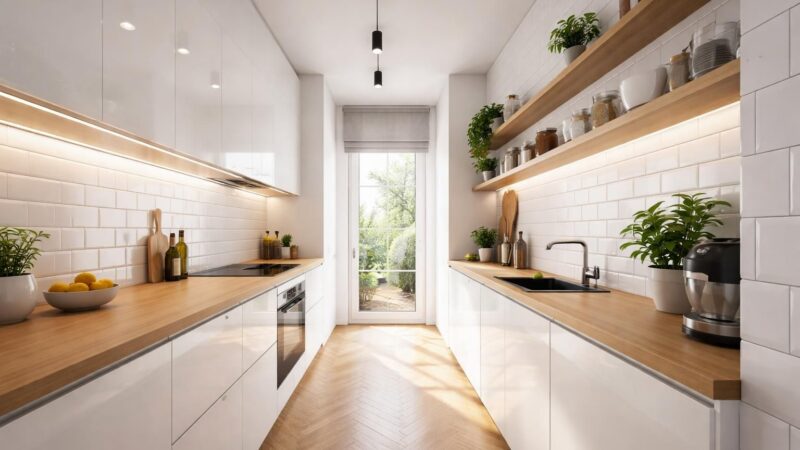Comment aménager une cuisine en longueur et étroite avec style ?