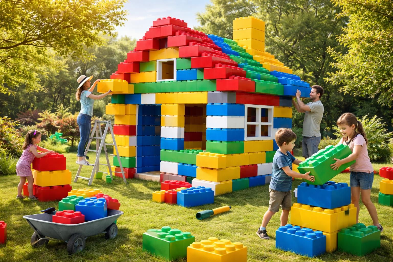 Comment construire une maison en Lego géant pour s&rsquo;amuser