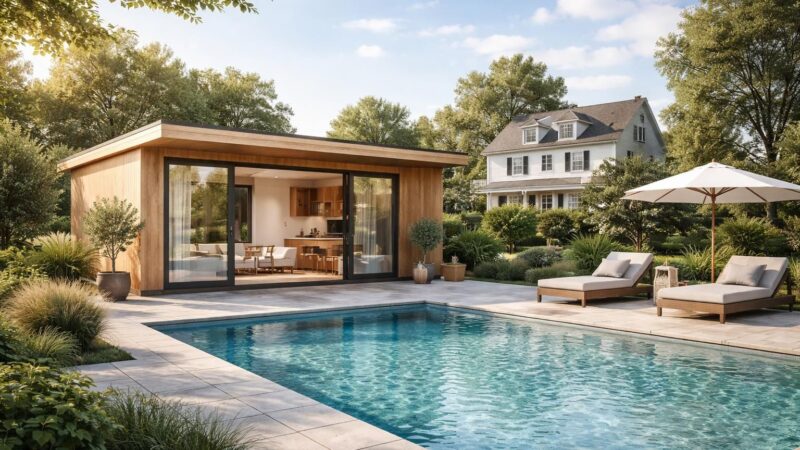 Pool house et permis de construire : ce que dit la loi sur les piscines