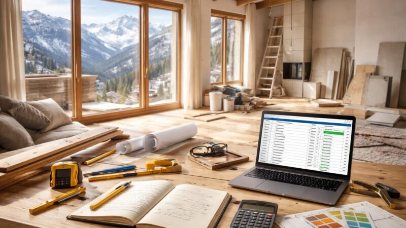 Prévoir un budget pour la rénovation à Méribel de son appartement