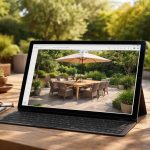 découvrez comment planifier facilement un coin repas extérieur en utilisant une tablette windows 10, pour un aménagement pratique et agréable de votre jardin.