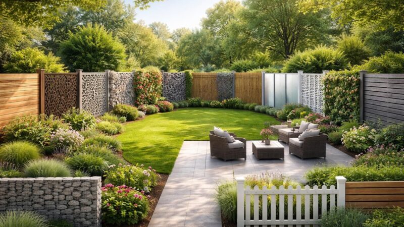 Clôture esthétique : 10 idées pour délimiter votre jardin avec style