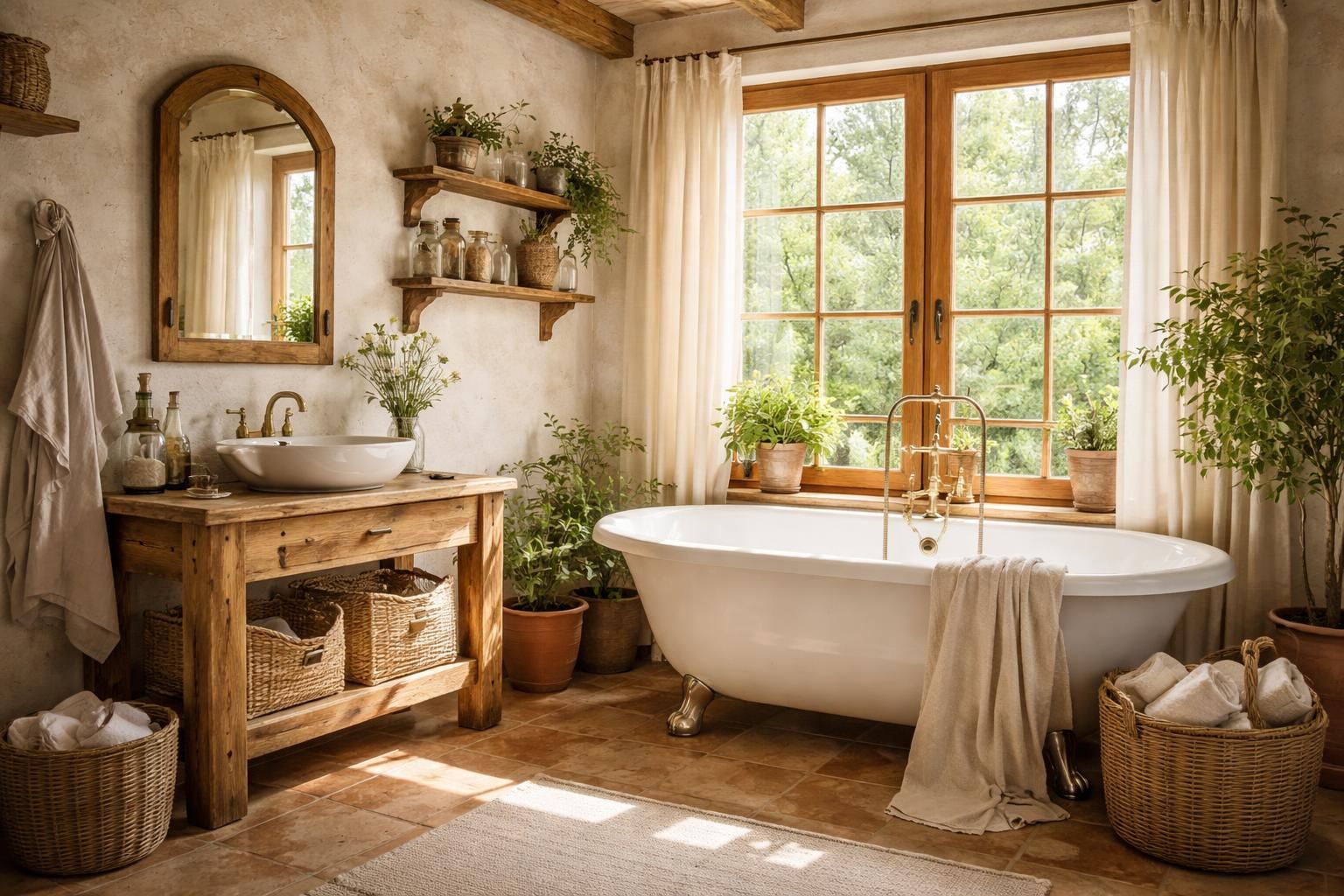découvrez des idées inspirantes pour créer une salle de bain champêtre alliant charme rustique et confort moderne, pour un espace relaxant et authentique.