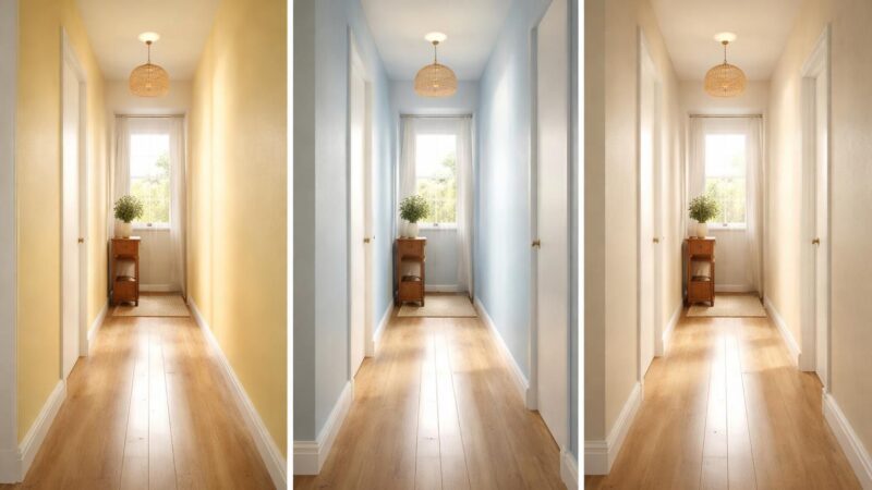 Quelle couleur lumineuse choisir pour un couloir sombre ?