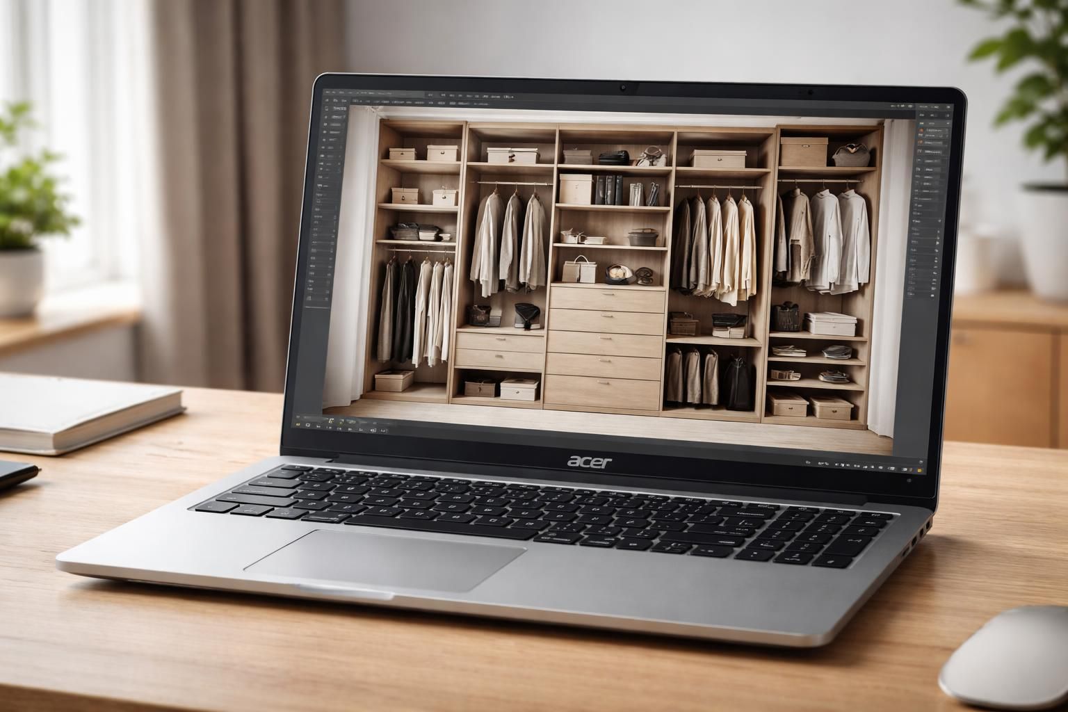 Rangement : concevoir un dressing sur PC portable Acer, au millimètre