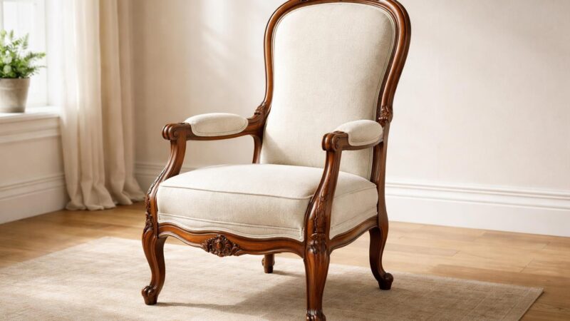 Recouvrir un fauteuil Voltaire sans perdre son cachet