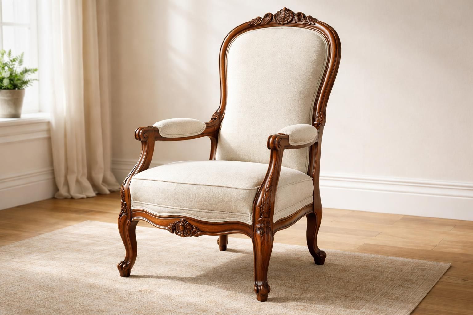 Recouvrir un fauteuil Voltaire sans perdre son cachet
