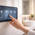 découvrez comment organiser efficacement la circulation dans votre salle de bain grâce à une tablette tactile, pour un espace optimisé et intelligent.
