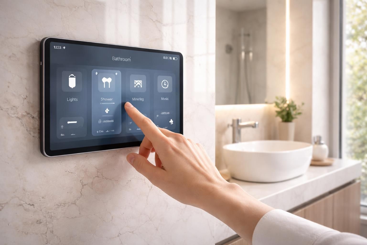 Salle de bain : organiser la circulation sur tablette tactile