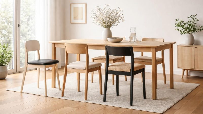 Aménager votre intérieur : quelle hauteur de chaise pour table de 80 cm adopter ?